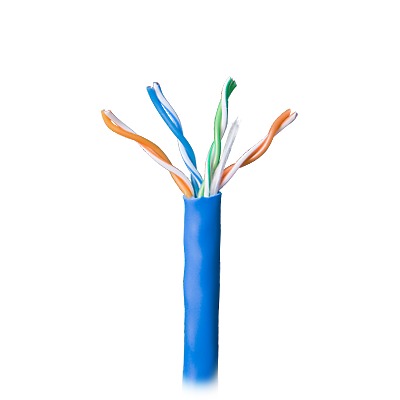 Bobina de 305 Metros Cable Par Trenzado Nivel 5 (CAT 5e) / CMR / Color Azul / 4 Pares de Conductores Sólidos de Cobre AWG 24 / Para Aplicaciones de CCTV, Redes de datos, IP Megapixel, Control RS485 Bobina de 305 Metros Cable Par Trenzado Nivel 5 (CAT 5e) / CMR / Color Azul / 4 Pares de Conductores Sólidos de Cobre AWG 24 / Para Aplicaciones de CCTV, Redes de datos, IP Megapixel, Control RS485
